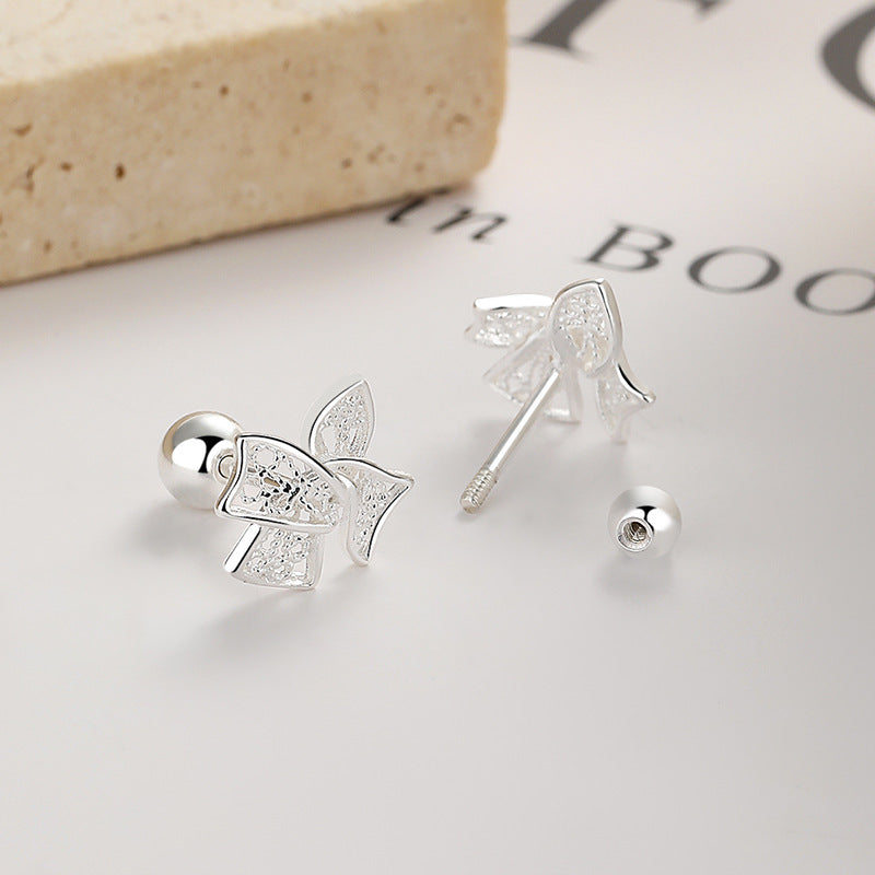 925 Sterling Silver Screw Back Stud Earrings