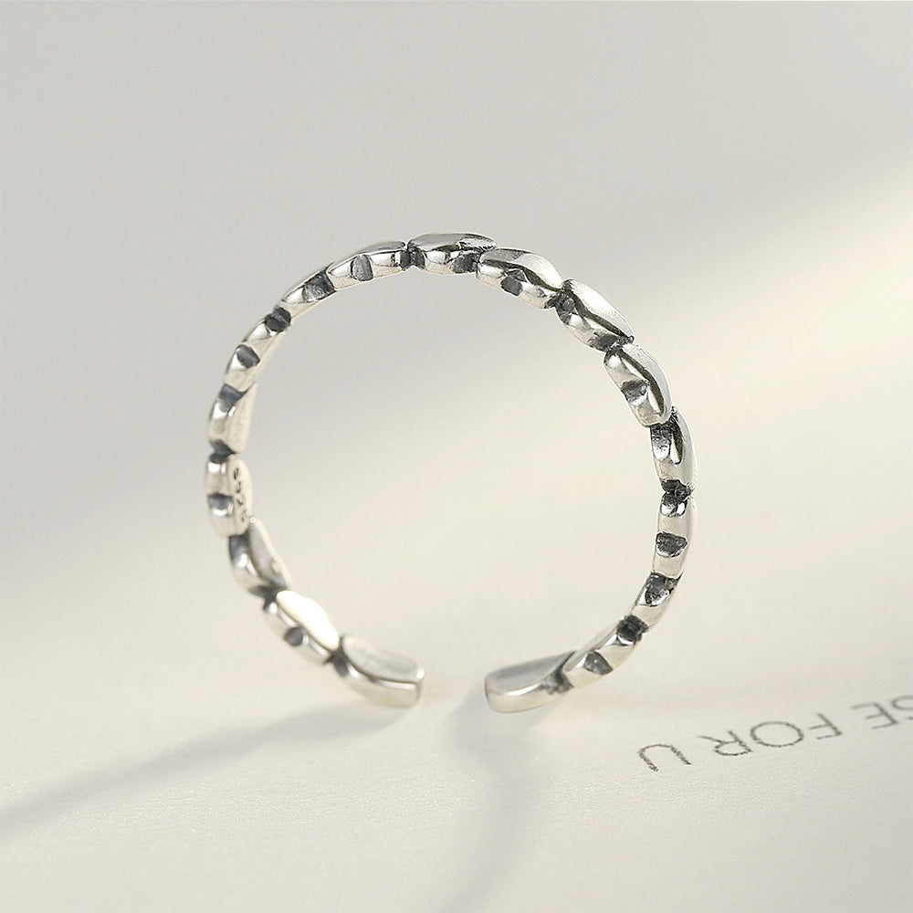 925 Sterling Silver Heart Ring Fashion Jewelry Gift for Women Girls