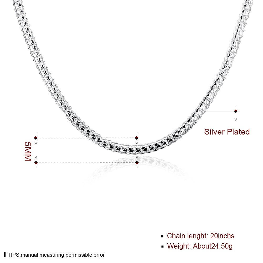 Brass With Plated Fashion Jewelry Necklace