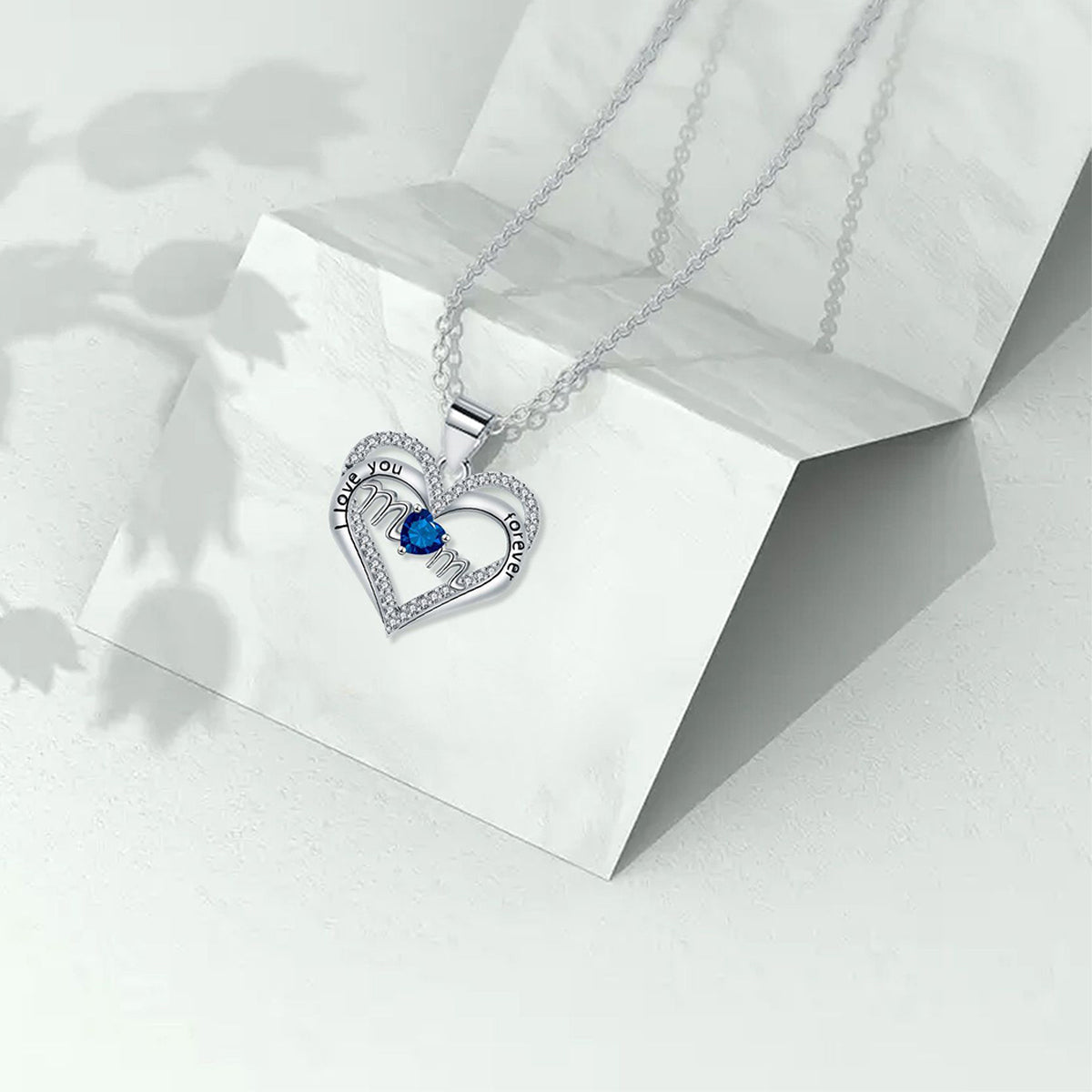 Copper With Silver Plated Heart Pendant Necklace