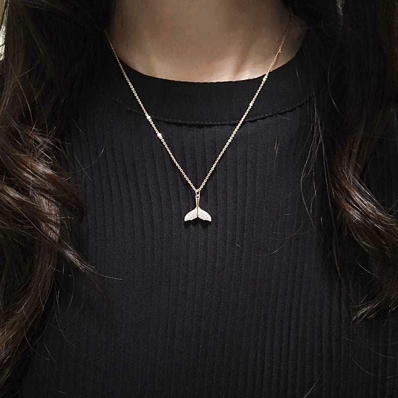 925 Sterling Silver Fashion Mermaid Necklace