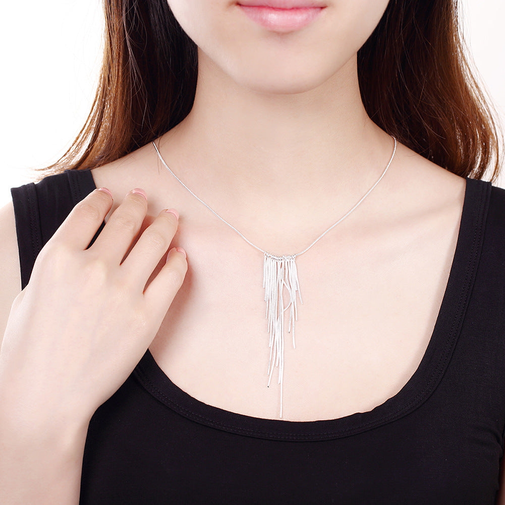 Brass With Plated Fashion Jewelry Necklace