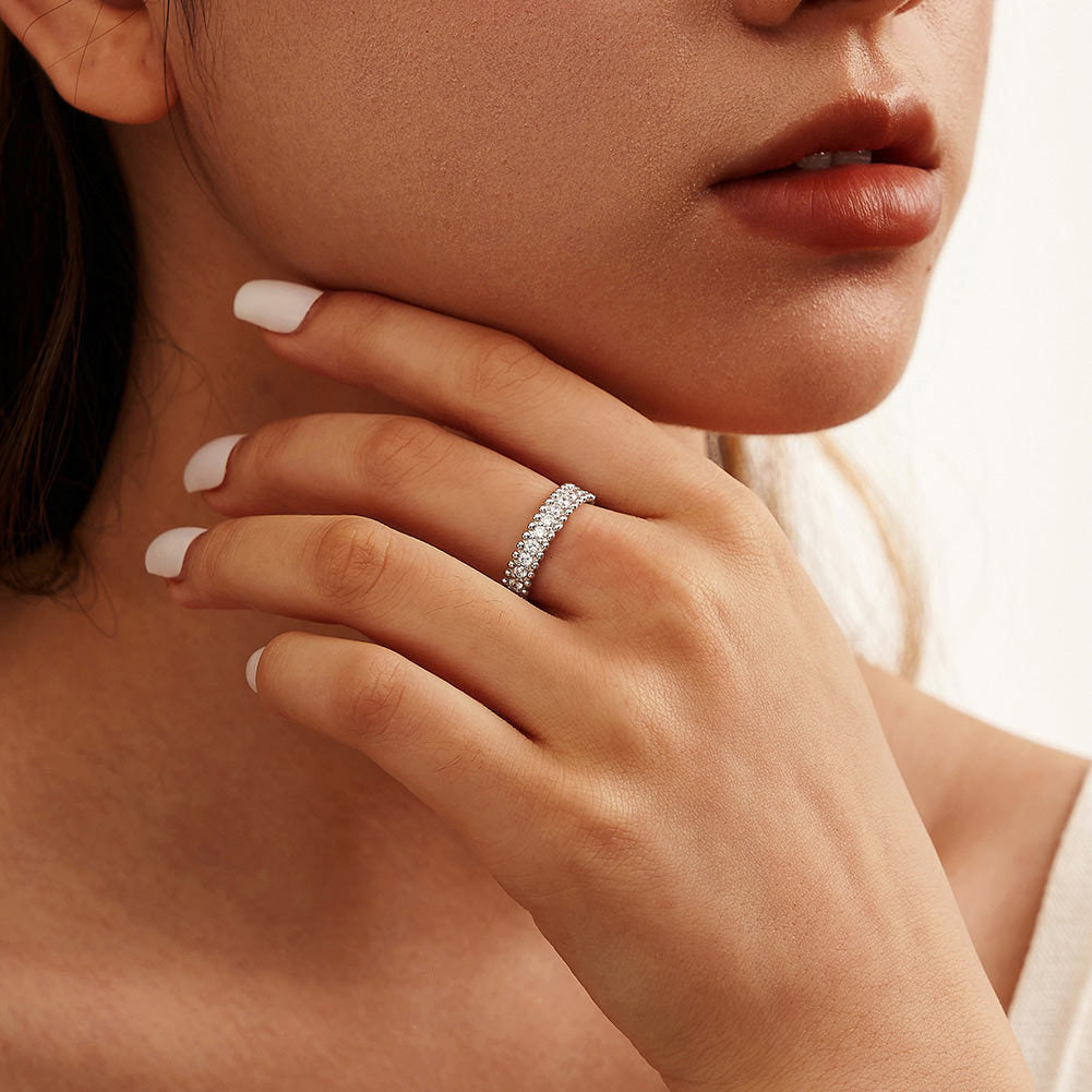925 Sterling Silver Tennis Ring