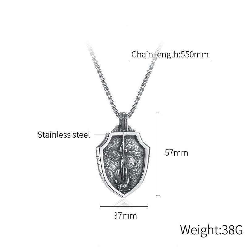Stainless Steel Jewelry Shield Fashion Necklace Chain