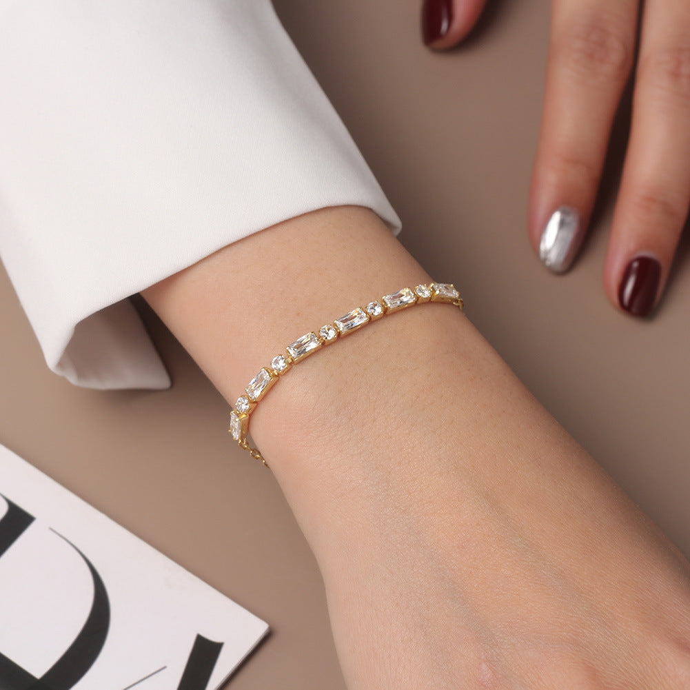 925 Sterling Silver Tennis Bracelet Extension Chain