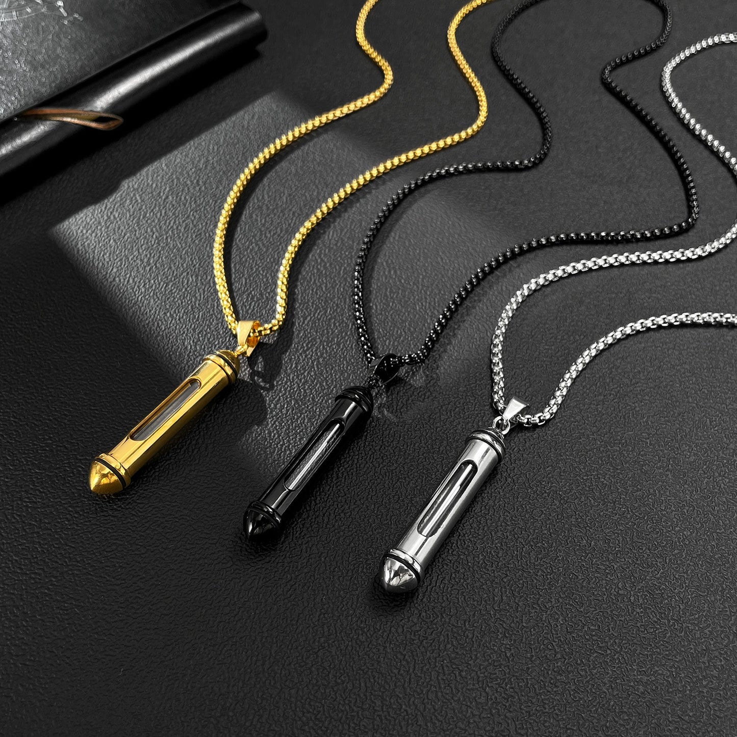 Stainless Steel Jewelry Bullet Fashion Necklace Chain
