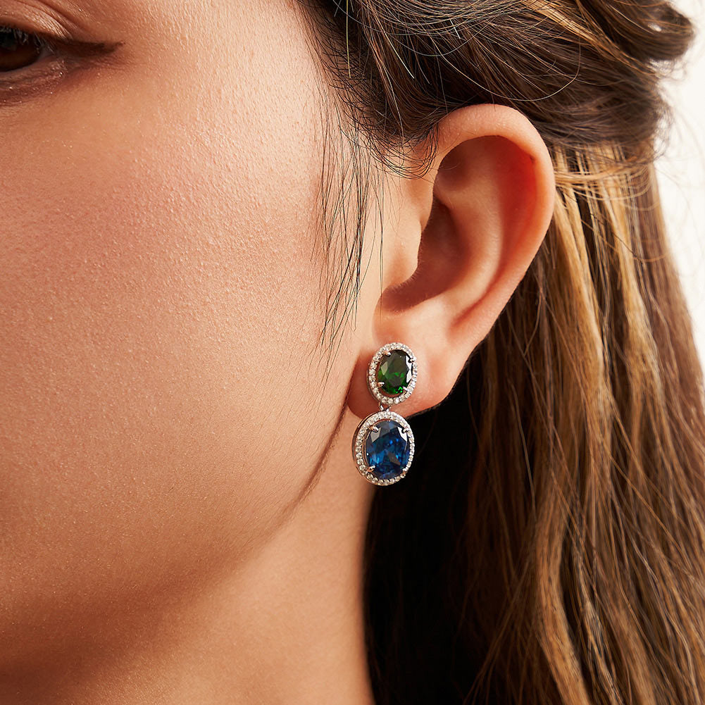 925 Sterling Silver Zircon Earrings