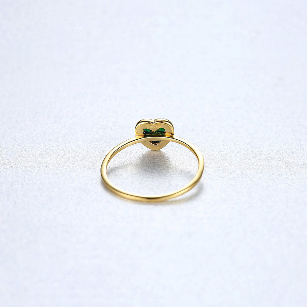 925 Sterling Silver Heart Ring Fashion Jewelry Gift for Women Girls