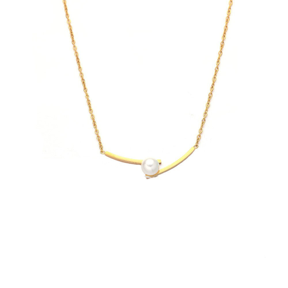 Stainless Steel Jewelry Fashion Pearl Necklace