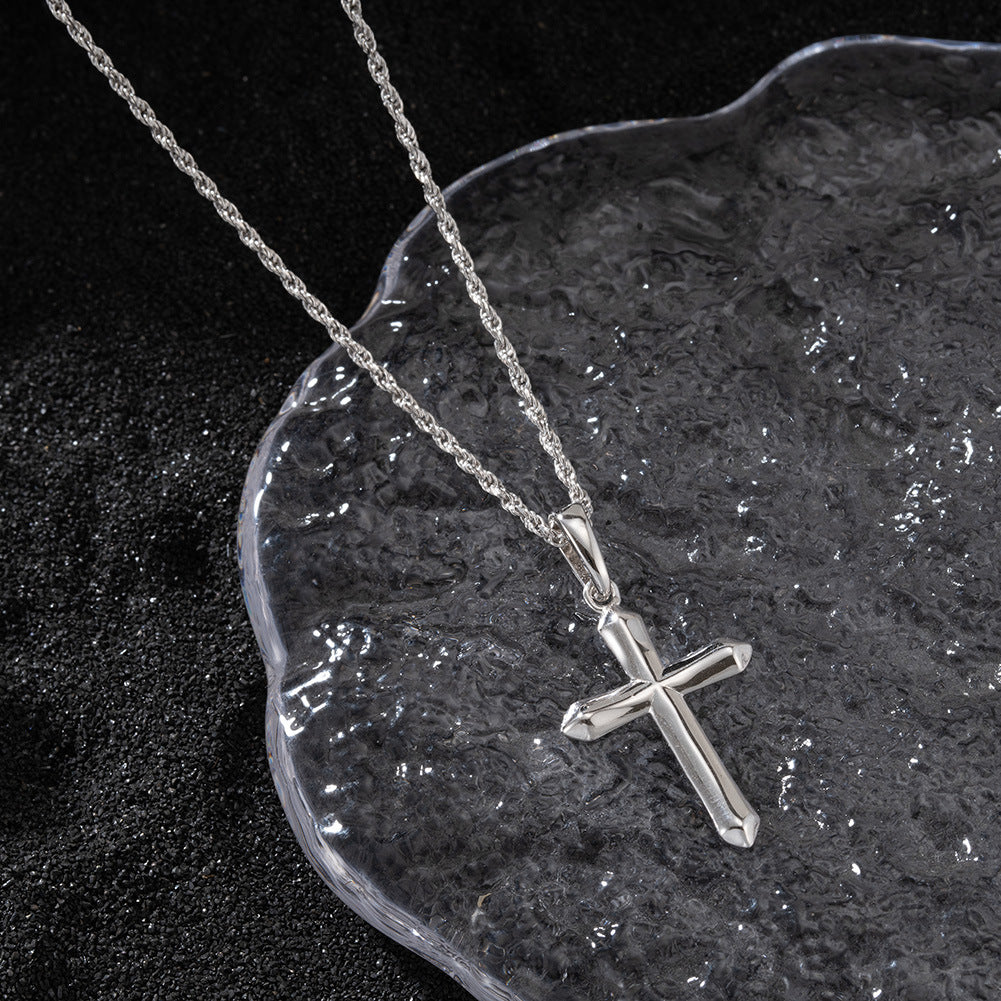 925 Sterling Silver Cross Pendant Necklace