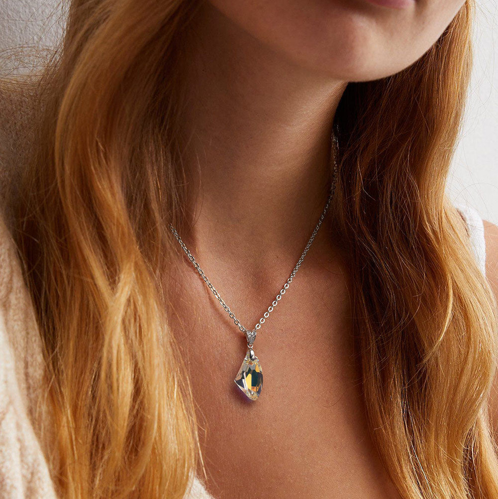 925 Sterling Silver Crystal Necklace
