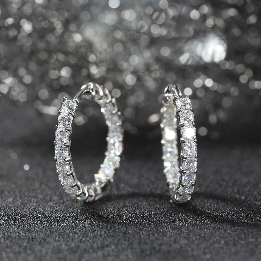925 Sterling Silver Hoop Earrings