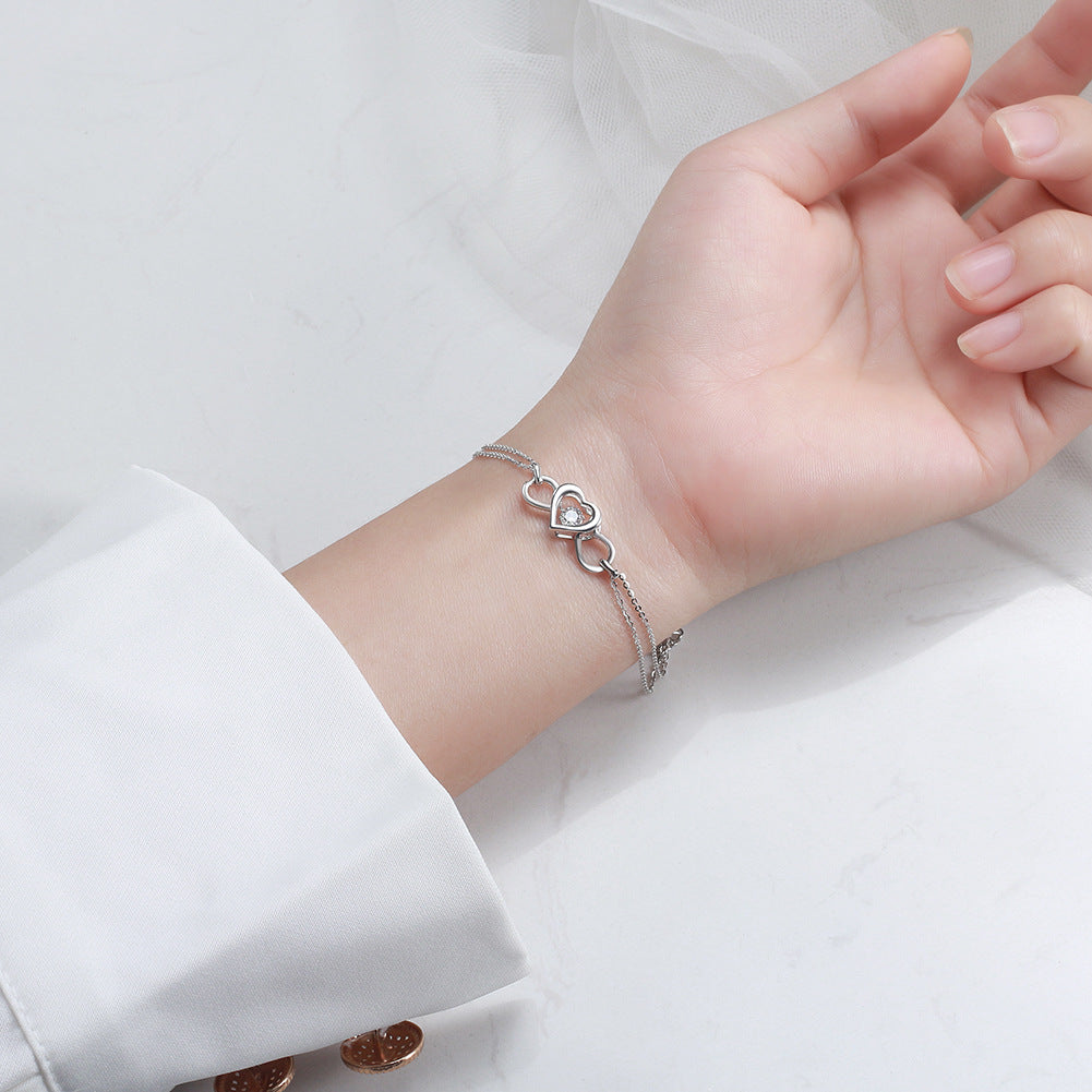 925 Sterling Silver Infinity Bracelet