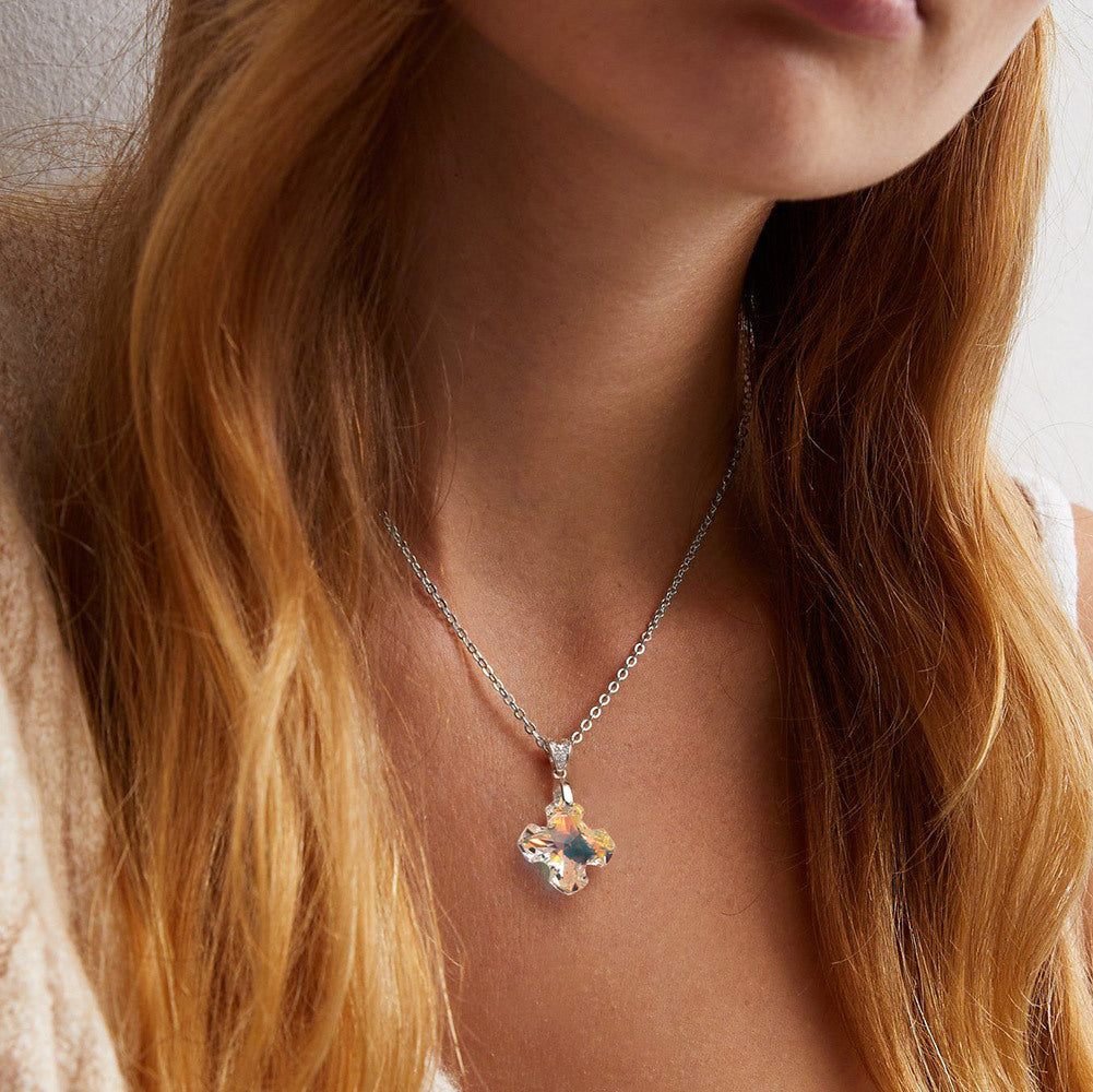 925 Sterling Silver Crystal Necklace