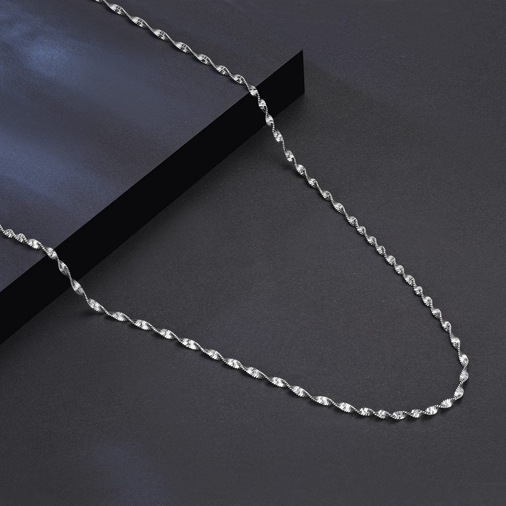 925 Sterling Silver Twisted Crub Chain