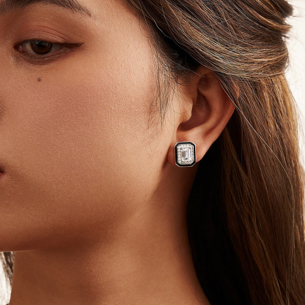 925 Sterling Silver Zircon Earrings