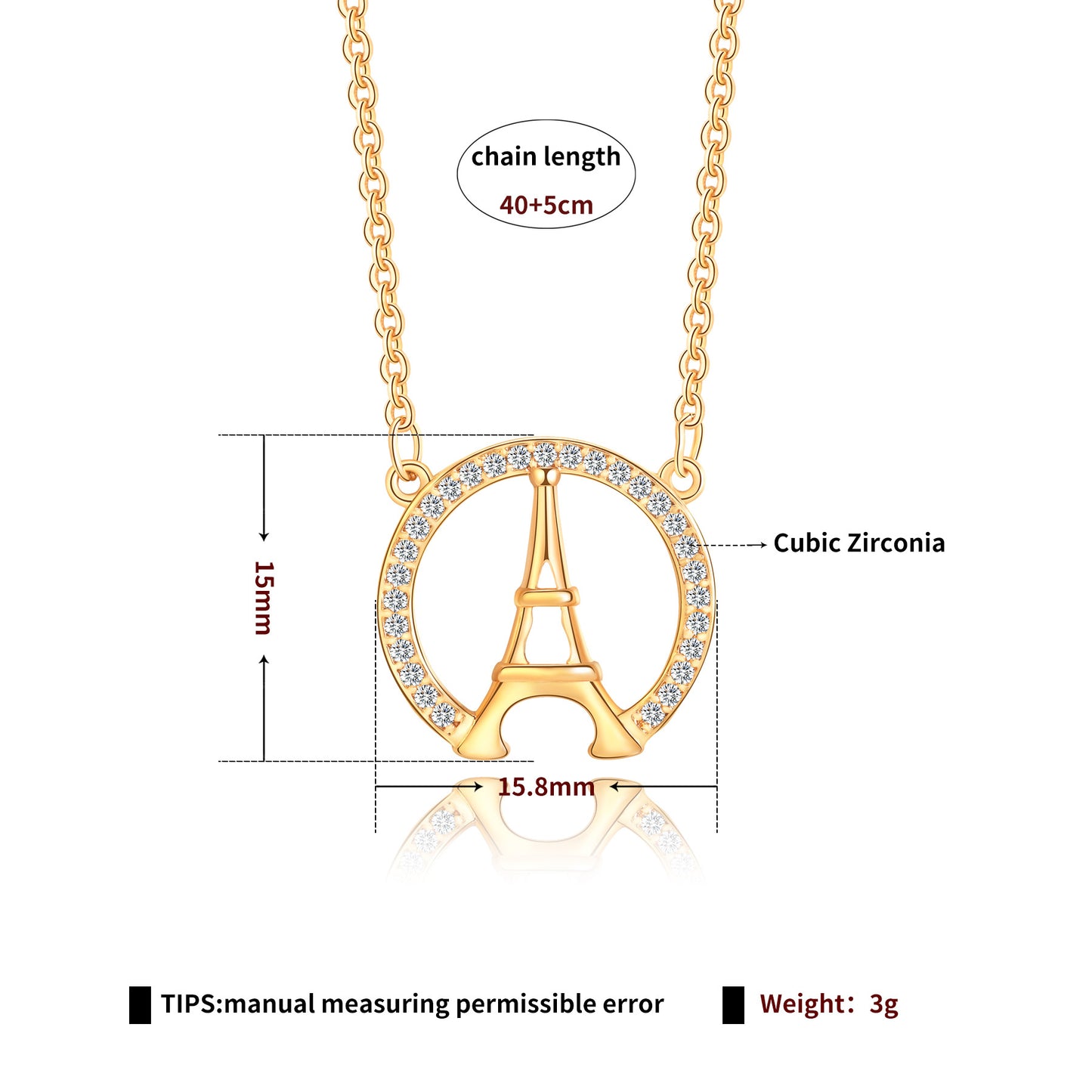 Brass With Plated Fashion Jewelry Necklace