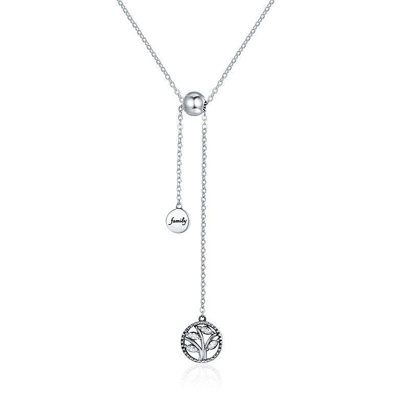 925 Sterling Silver Tree of Life Fashion Necklace