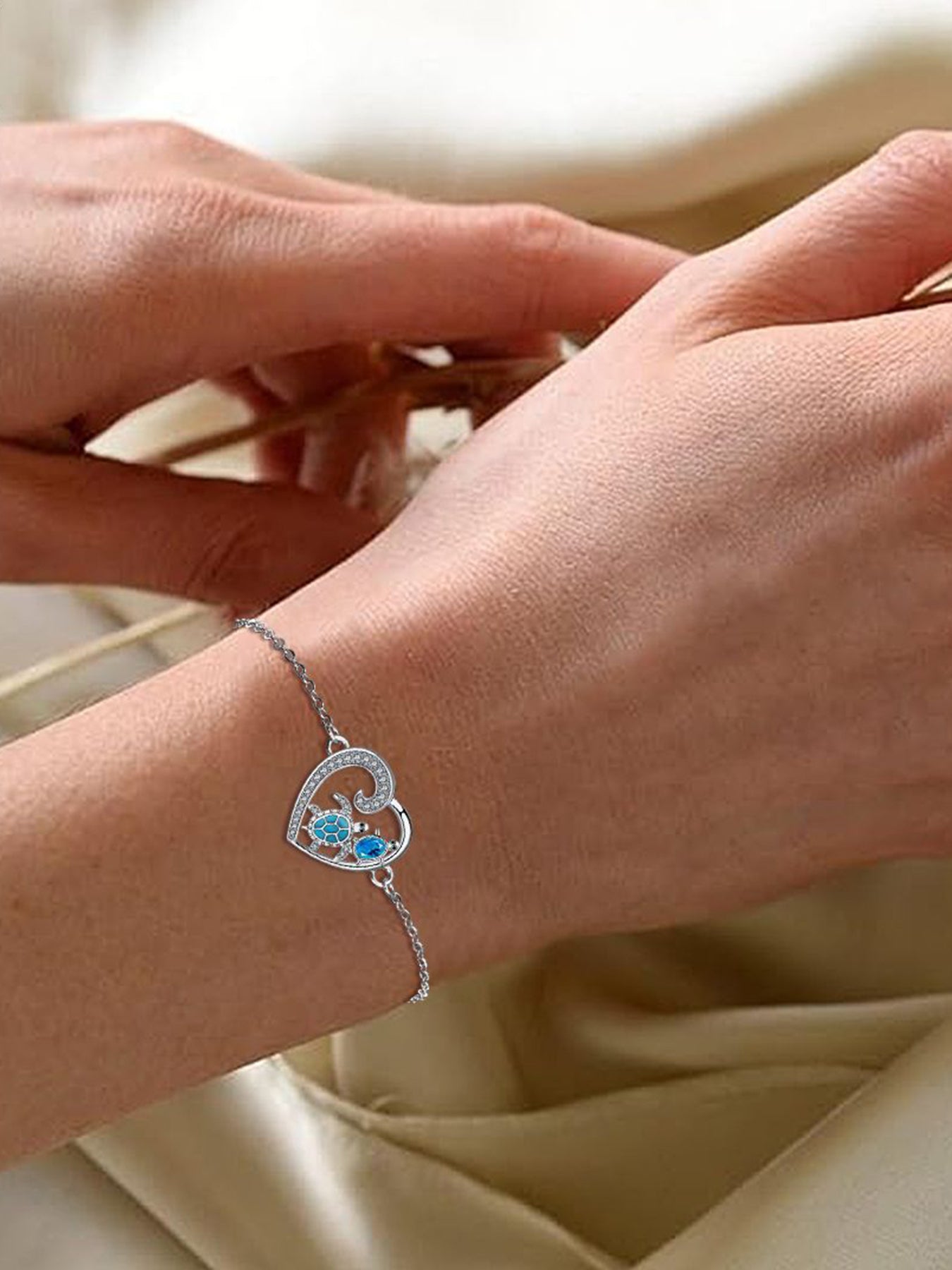 Fashion Sea Turtle Design Bracelet, Fashion Jewelry for Party, Daily Clothing Decor, Trendy All-match & Exquisite Jewelry for Birthday Gift