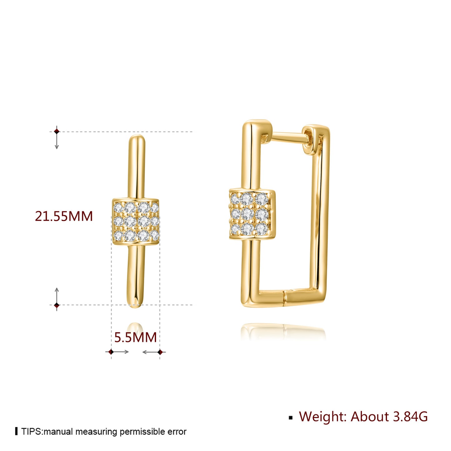 Brass With Plated Fashion Jewelry Earrings