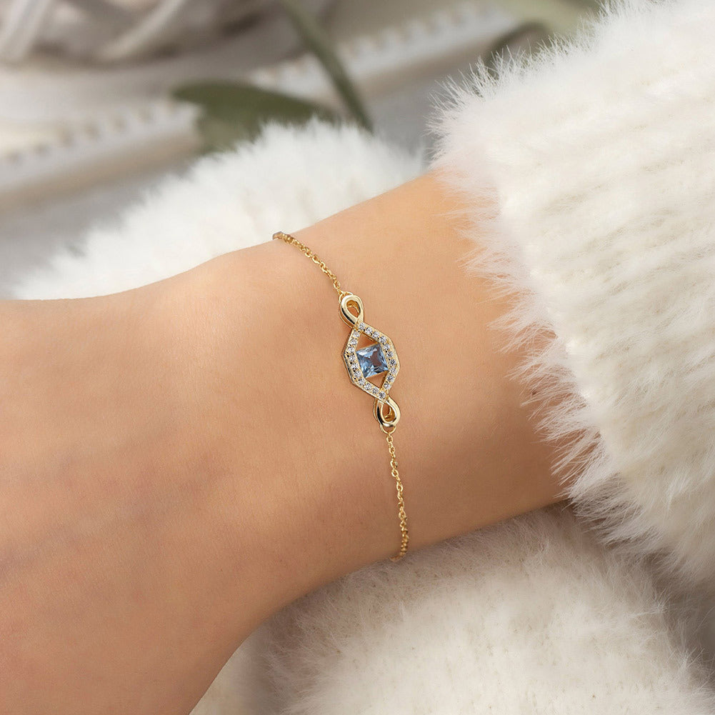 925 Sterling Silver Infinity Bracelet