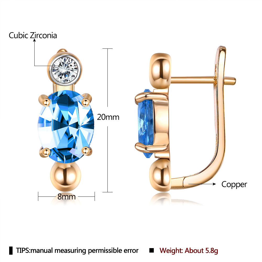 Brass With Plated Fashion Jewelry Earrings