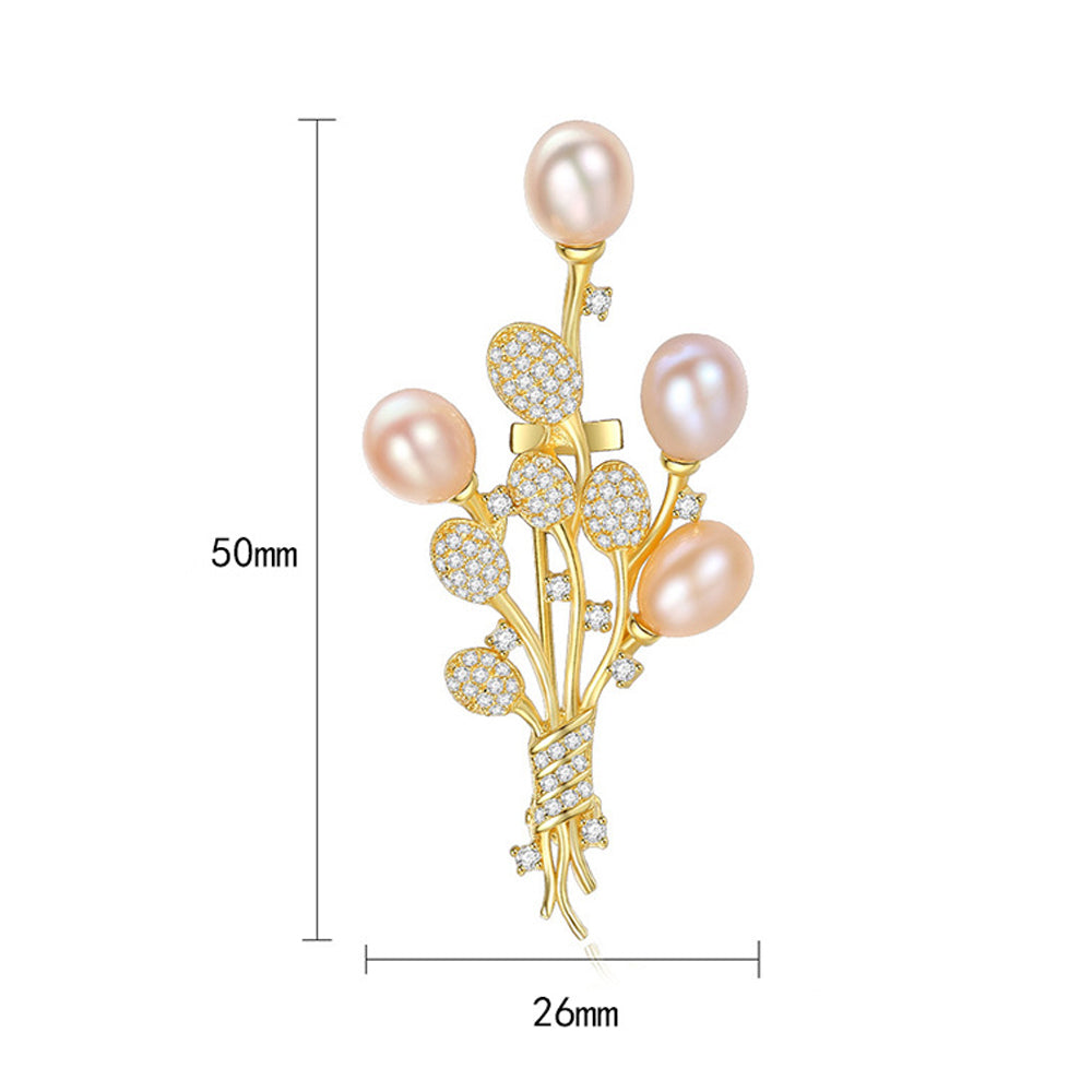925 Sterling Silver Brooch Fashion Jewelry Gift for Women Girls