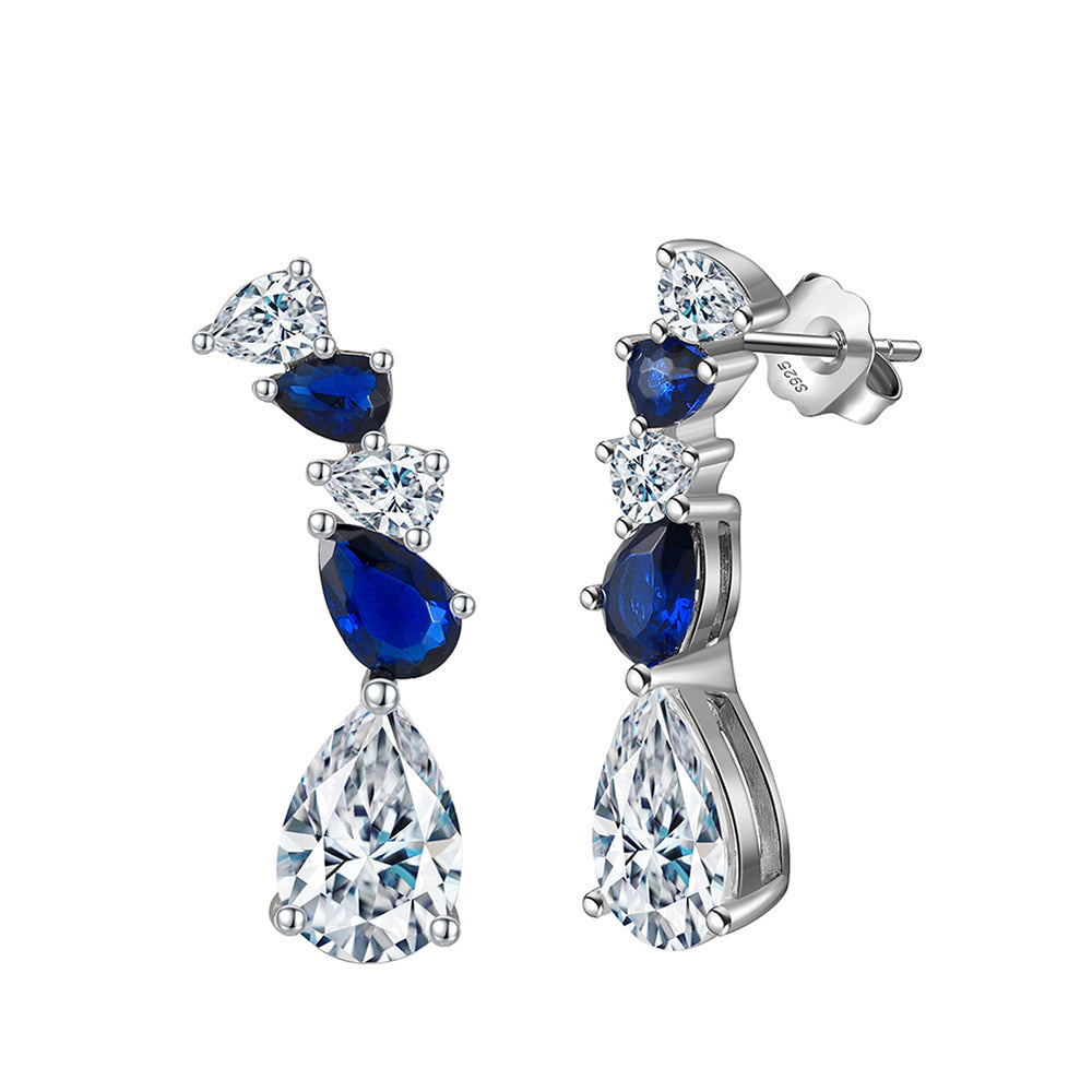 925 Sterling Silver Zircon Earrings