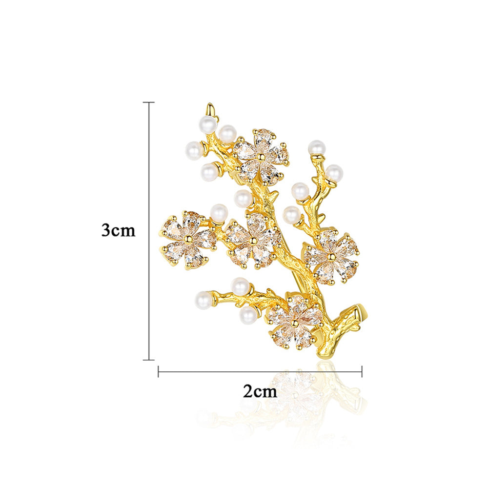 925 Sterling Silver Brooch Fashion Jewelry Gift for Women Girls