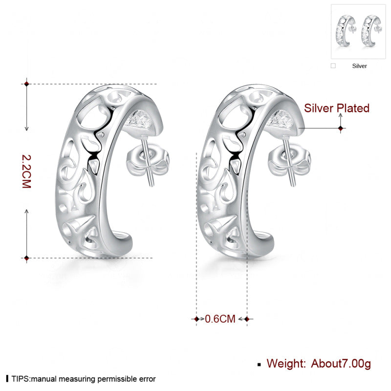Brass With Plated Fashion Jewelry Earrings