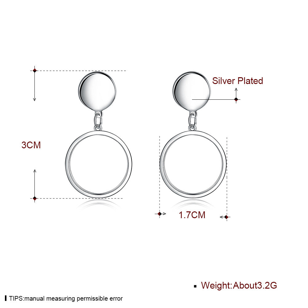 Brass With Plated Fashion Jewelry Earrings
