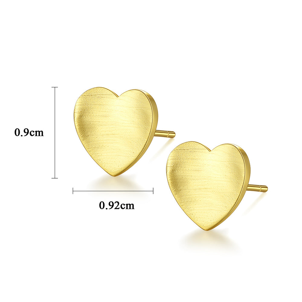 925 Sterling Silver Heart Earrings Fashion Jewelry Gift for Women Girls