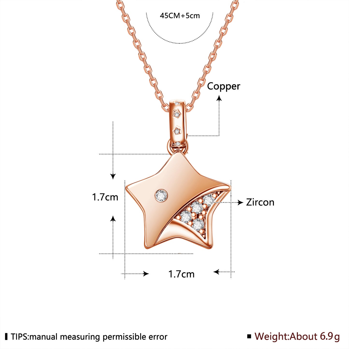 Brass With Plated Fashion Jewelry Necklace