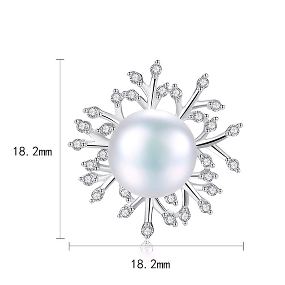 925 Sterling Silver Natural Pearl Drop Earrings Fashion Jewelry Gift for Women Girls
