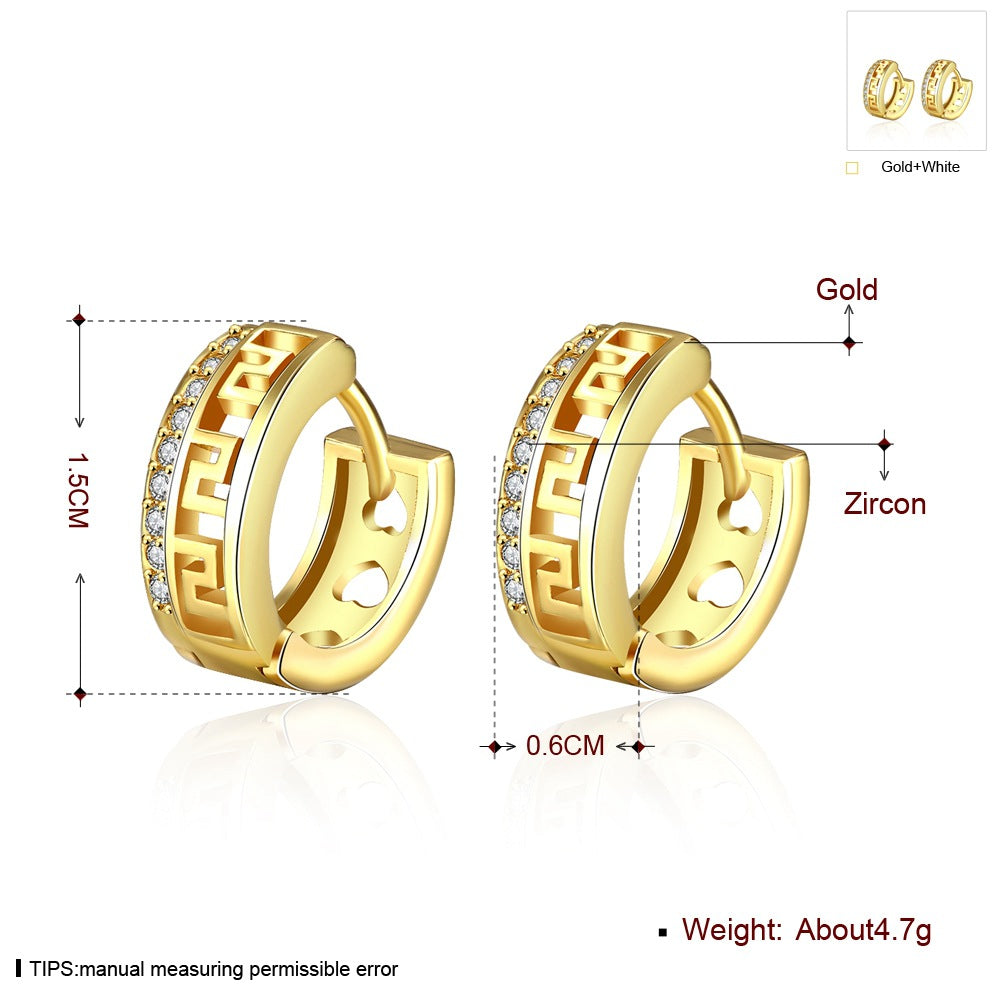 Brass With Plated Fashion Jewelry Earrings