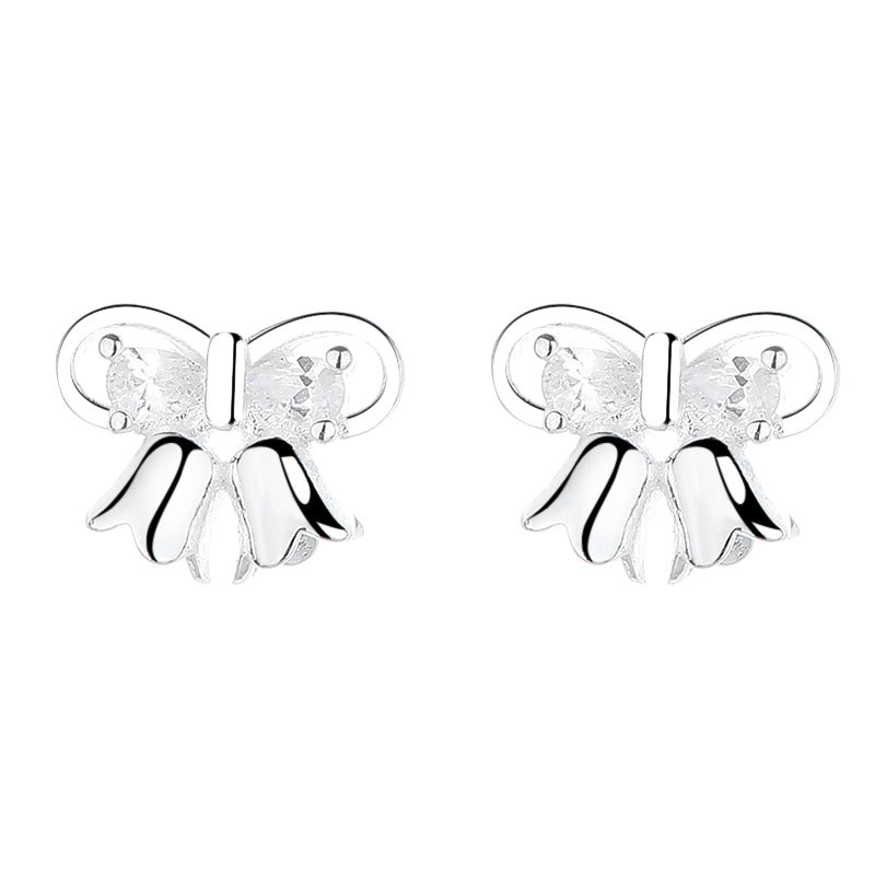 925 Sterling Silver Knot Screw Back Stud Earrings