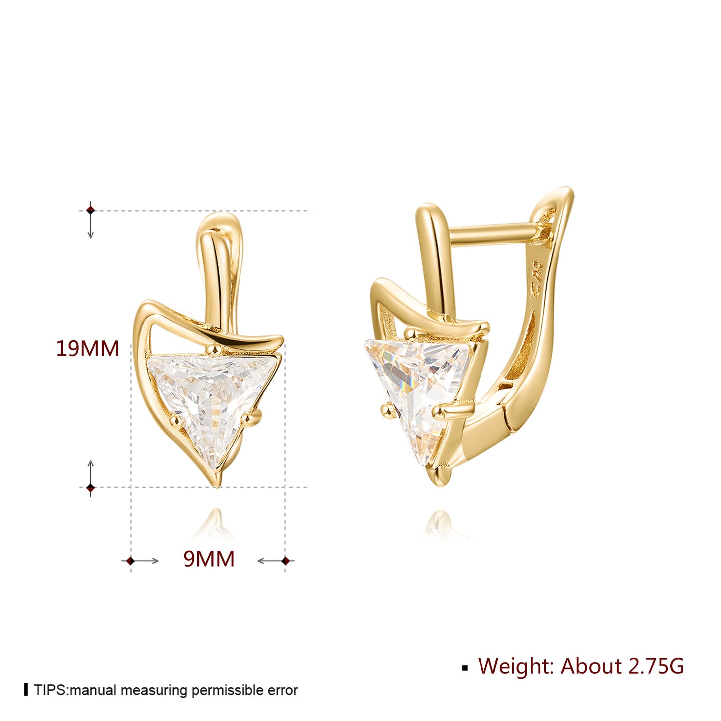 Brass With Plated Fashion Jewelry Earrings