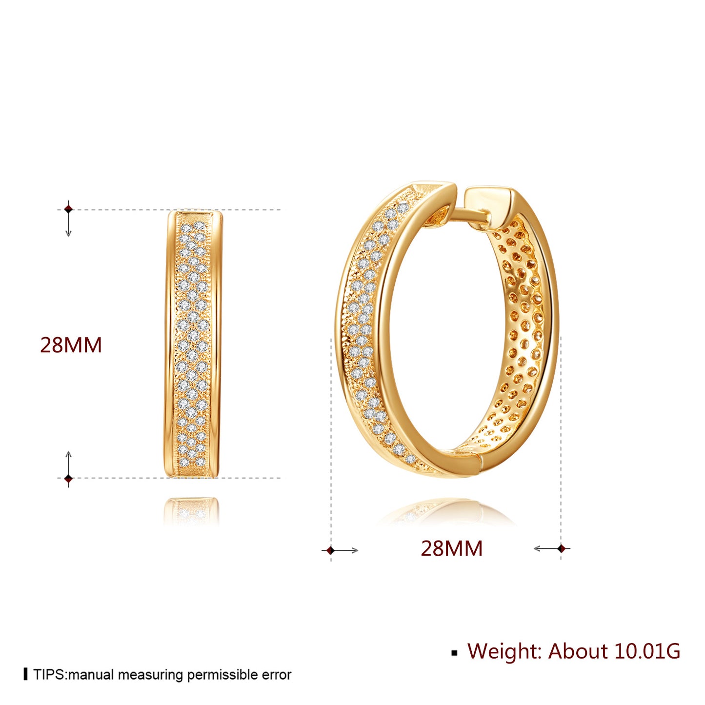 Brass With Plated Fashion Jewelry Earrings