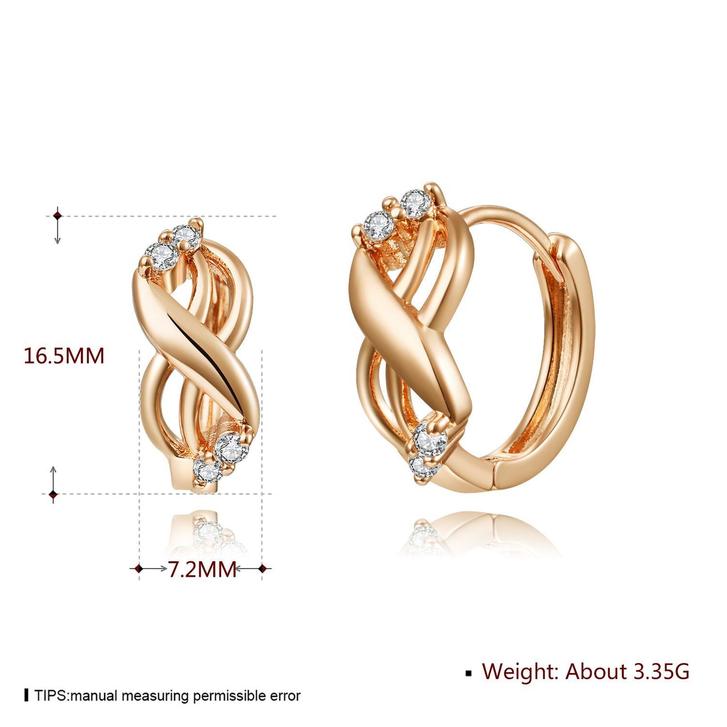 Brass With Plated Fashion Jewelry Earrings