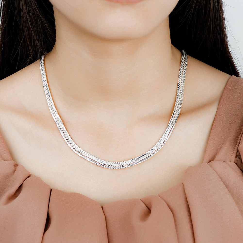 Brass With Plated Fashion Jewelry Necklace