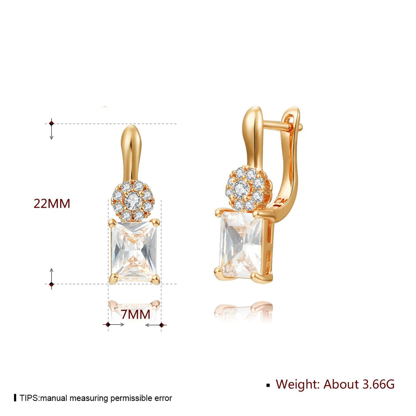 Brass With Plated Fashion Jewelry Earrings