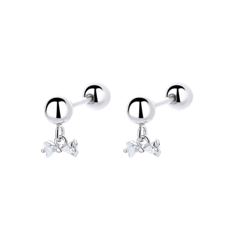 925 Sterling Silver Screw Back Stud Earrings
