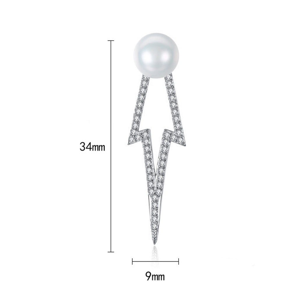 925 Sterling Silver Natural Pearl Drop Earrings Fashion Jewelry Gift for Women Girls