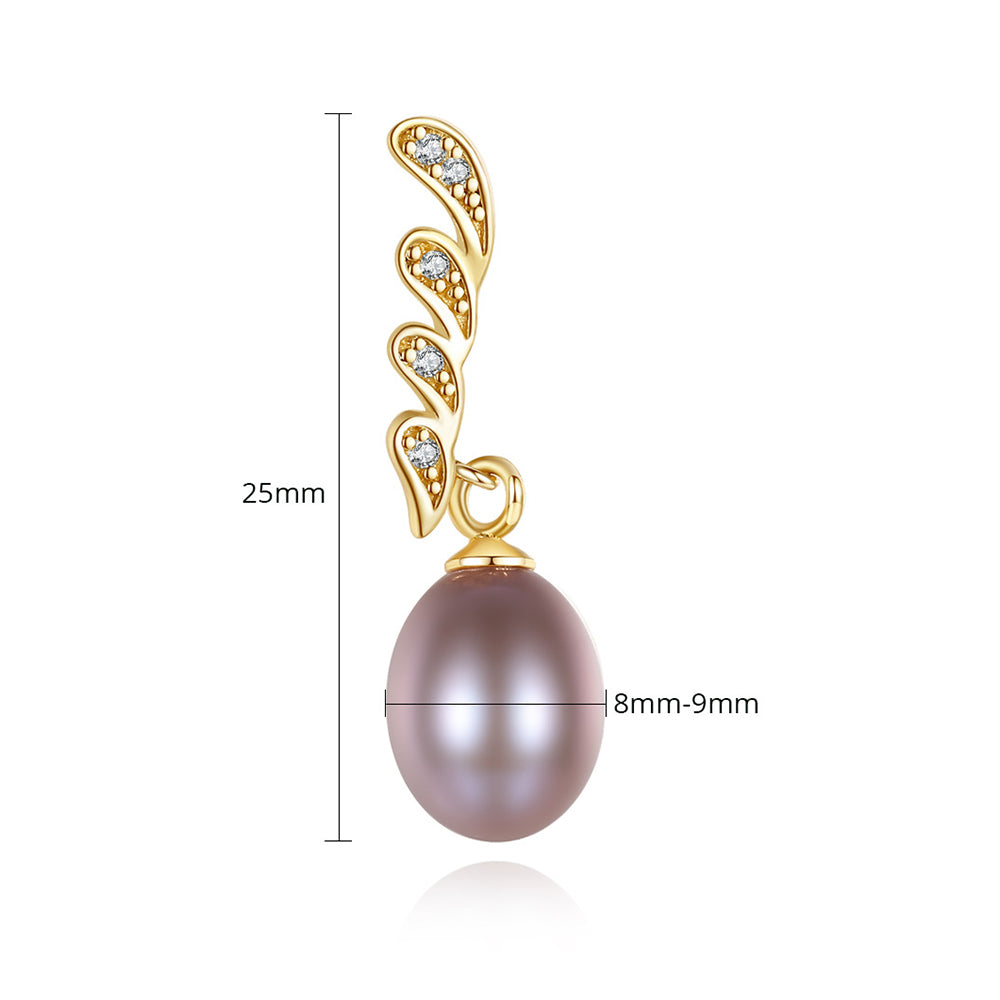 Pendientes colgantes de perla natural de plata de ley 925, joyería de moda, regalo para mujeres y niñas.