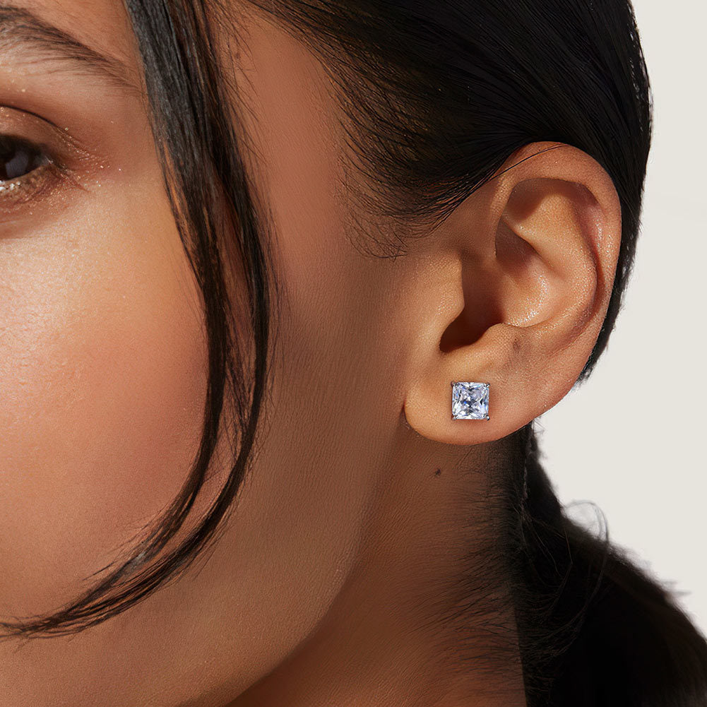 925 Sterling Silver Zircon Earrings