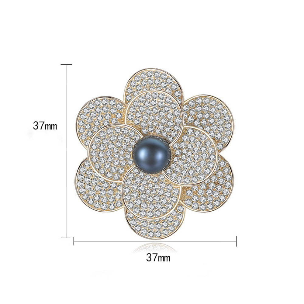 925 Sterling Silver Brooch Fashion Jewelry Gift for Women Girls