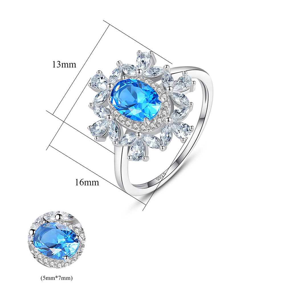 925 Sterling Silver Ring Fashion Jewelry Gift for Women Girls
