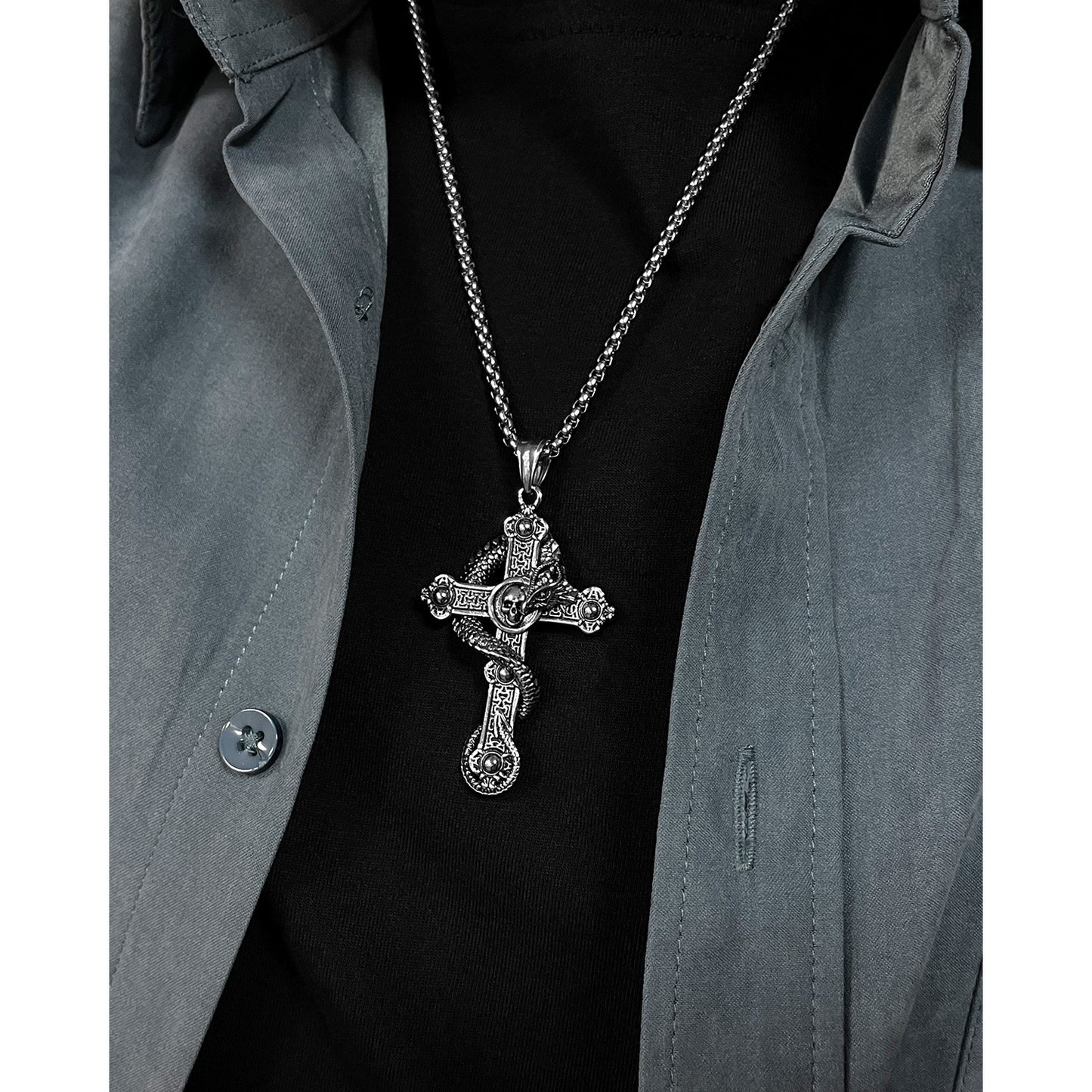 Stainless Steel Jewelry Cross Fashion Necklace Chain