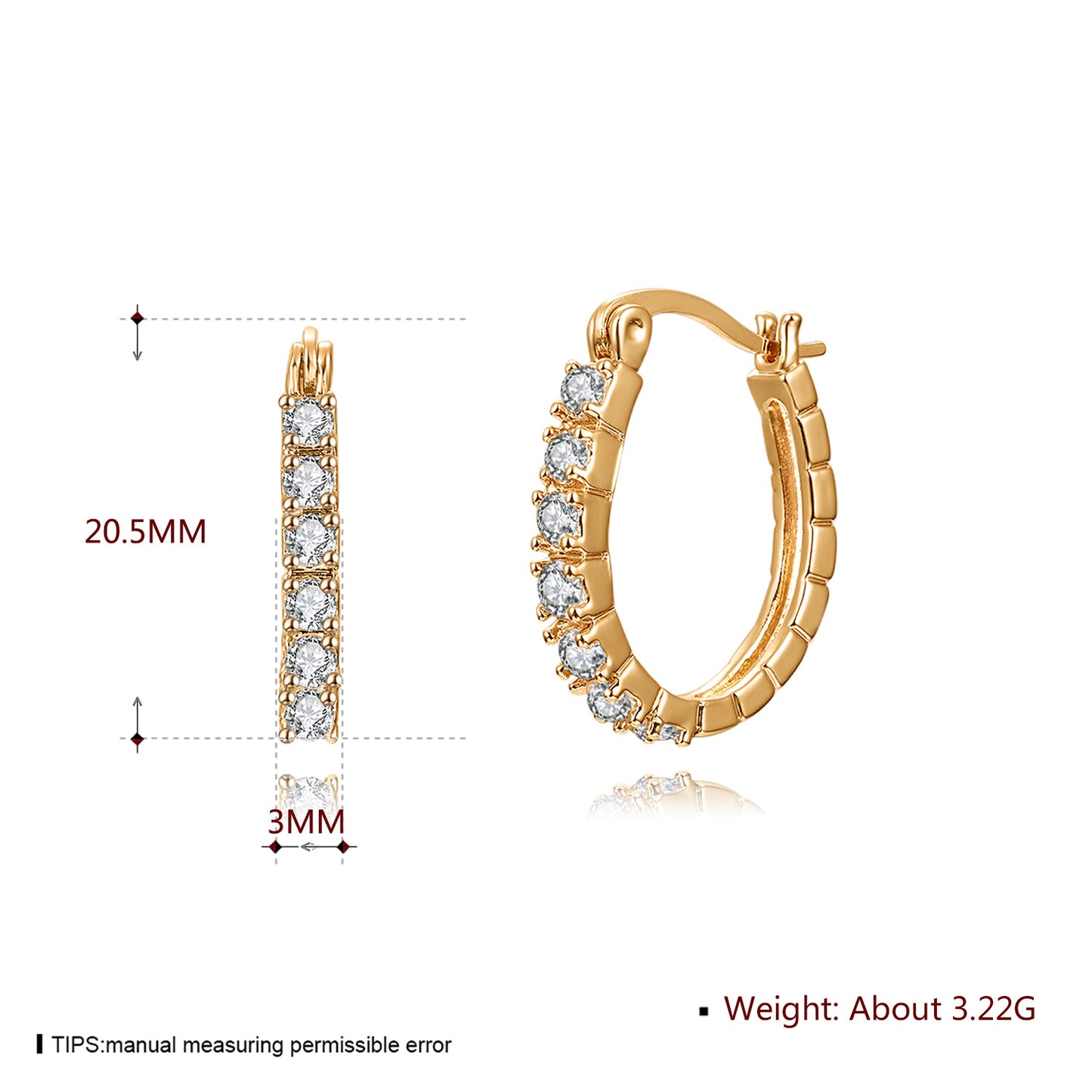 Brass With Plated Fashion Jewelry Earrings