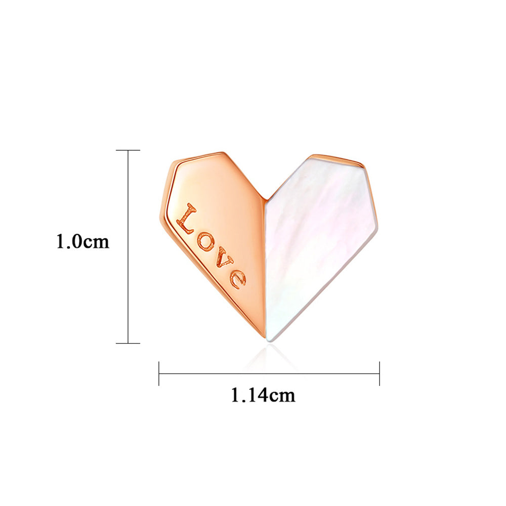 925 Sterling Silver Heart Earrings Fashion Jewelry Gift for Women Girls